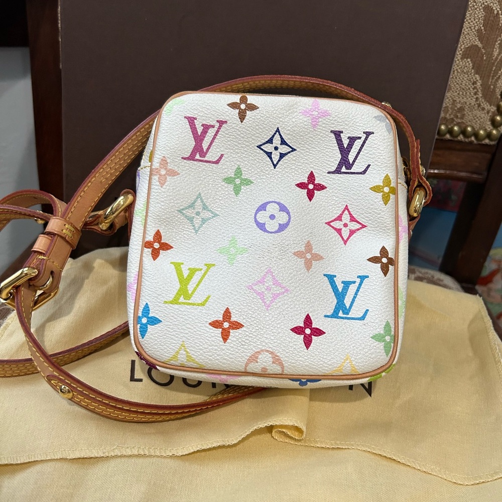 Louis Vuitton Rift Multicolore Takashi Murakami Limited Edition White Crossbody - Picture 8 of 16